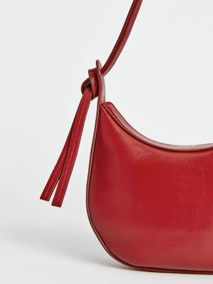 The Reformation Mini Rosetta Shoulder Bag Lipstick Leather 8211 Bags