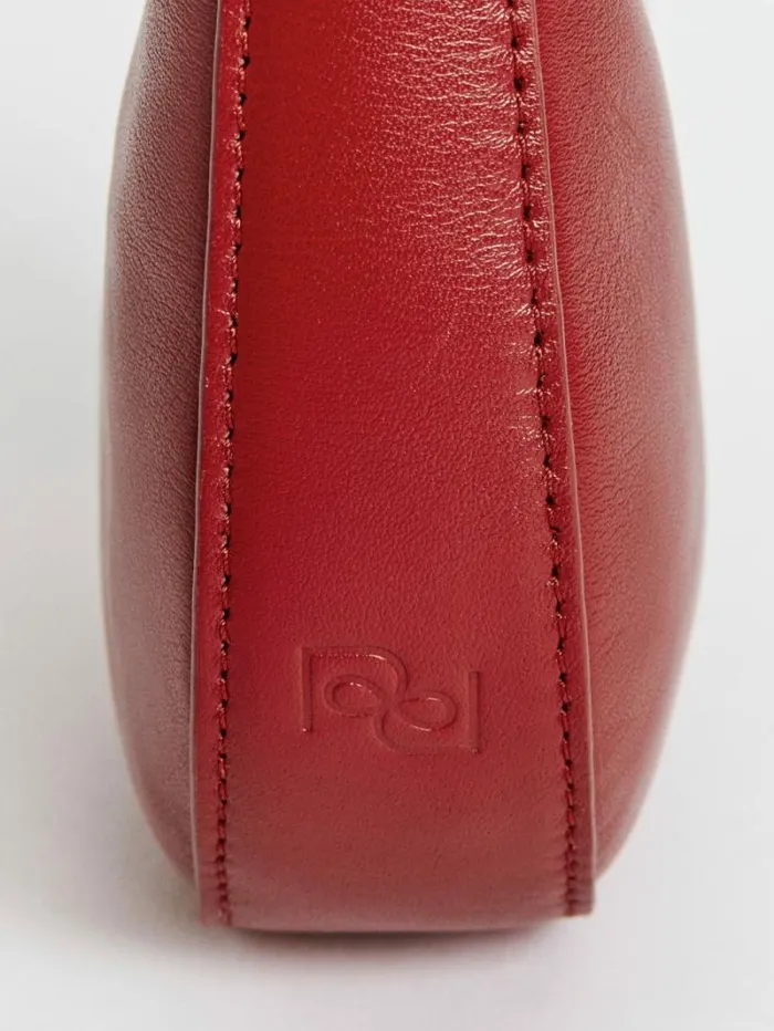 The Reformation Mini Rosetta Shoulder Bag Lipstick Leather 8211 Bags