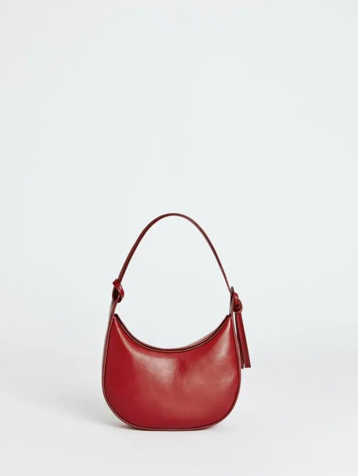The Reformation Mini Rosetta Shoulder Bag Lipstick Leather 8211 Bags
