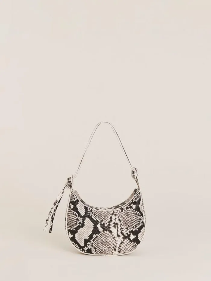 The Reformation Mini Rosetta Shoulder Bag Roccia Snake 8211 Bags
