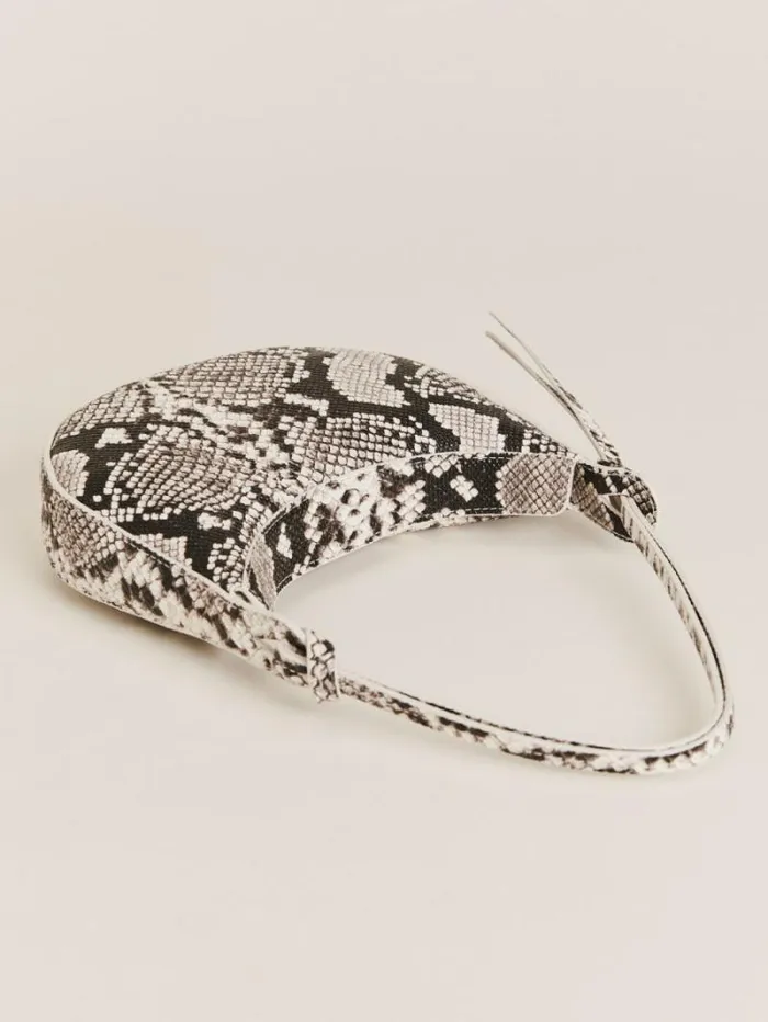 The Reformation Mini Rosetta Shoulder Bag Roccia Snake 8211 Bags