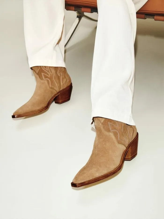The Reformation Otto Mini Western Boot Toasted Coconut 8211 Shoes