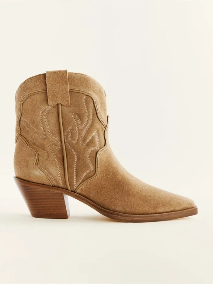 The Reformation Otto Mini Western Boot Toasted Coconut 8211 Shoes
