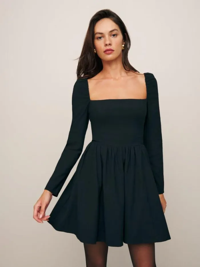 The Reformation Parmida Dress Black 8211 Clothing