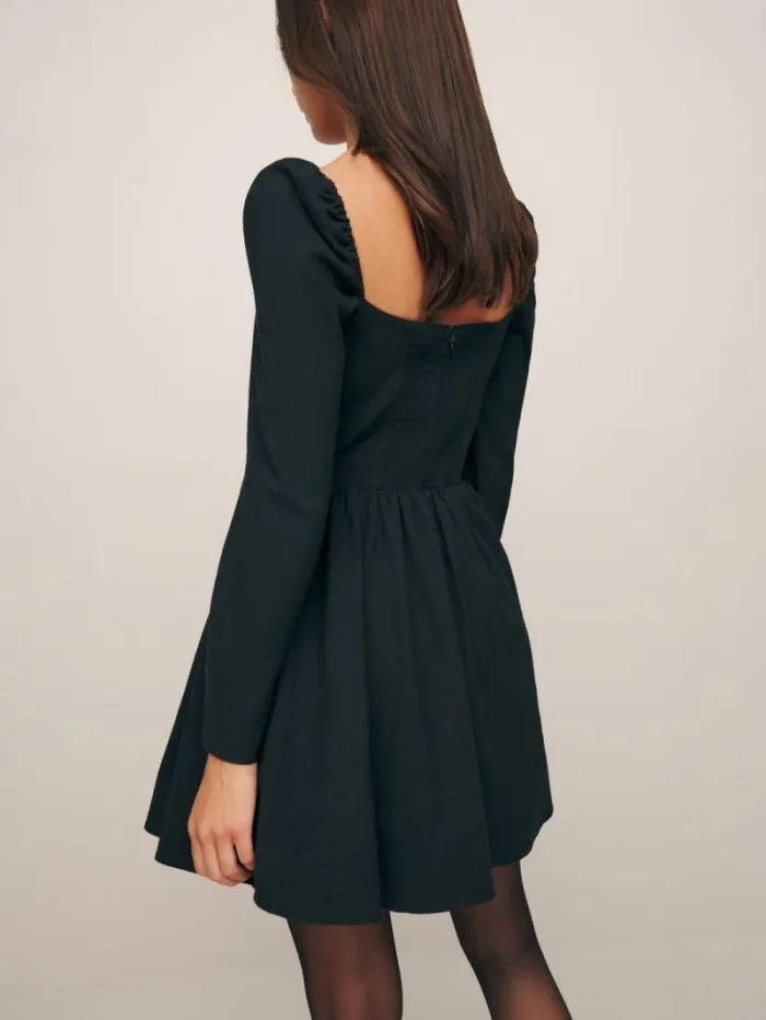 The Reformation Parmida Dress Black 8211 Clothing