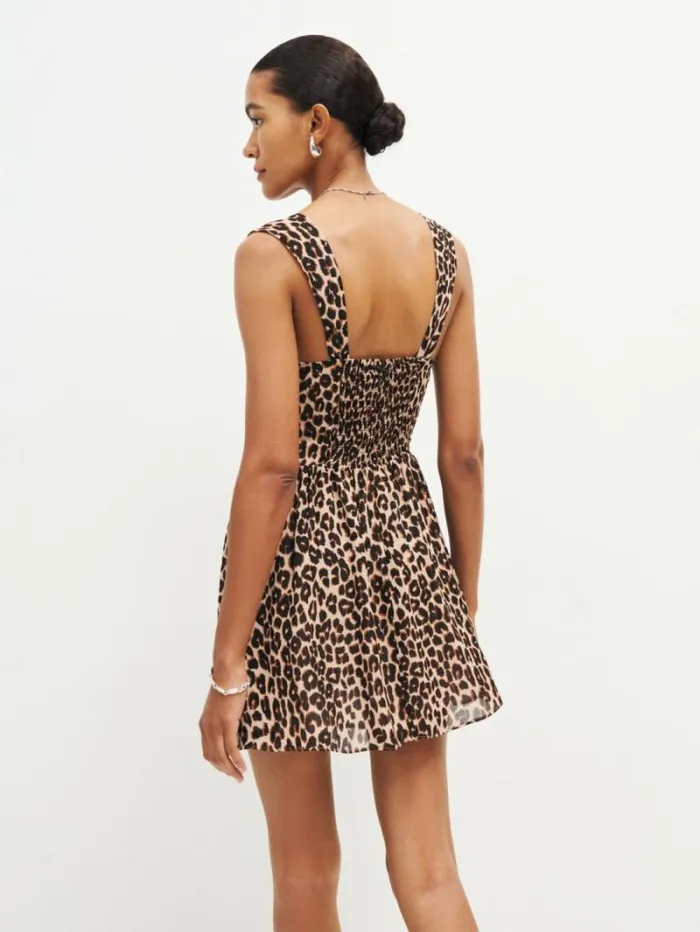 The Reformation Petites Taiga Dress Leo 8211 Clothing