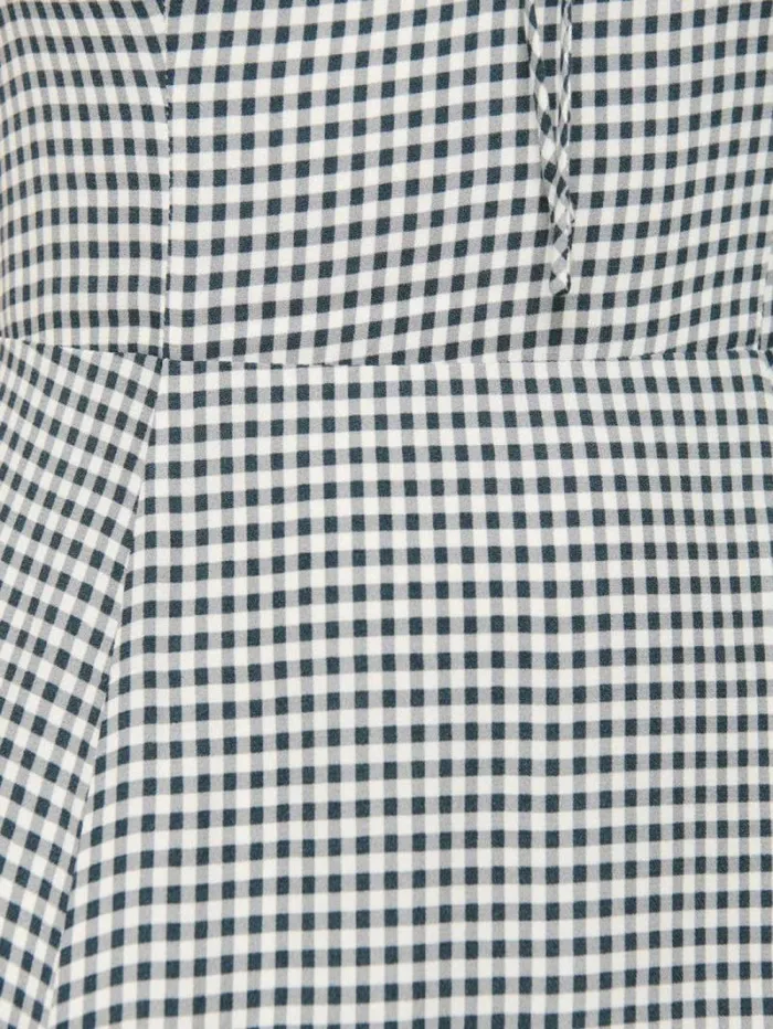 The Reformation Shyla Dress Slate Check 8211 Clothing