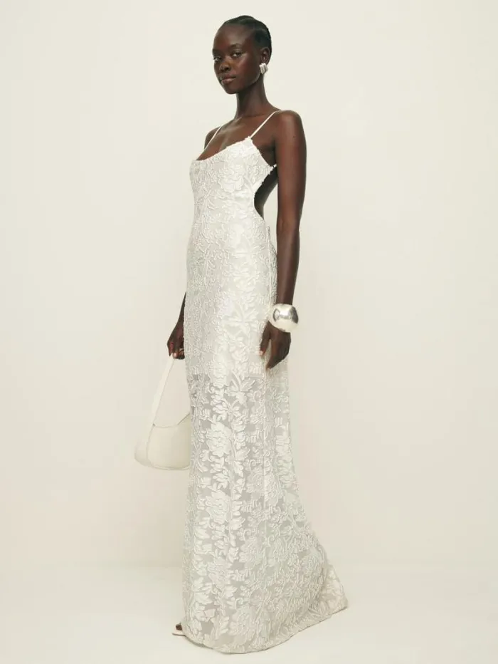 The Reformation Sorin Dress Ivory 8211 Weddings
