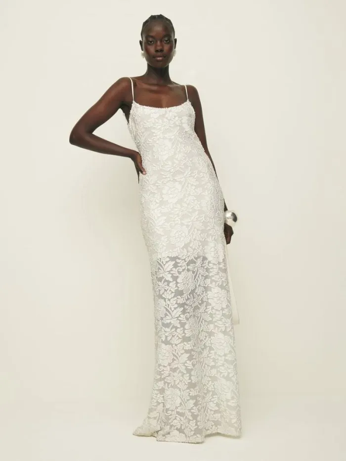 The Reformation Sorin Dress Ivory 8211 Weddings