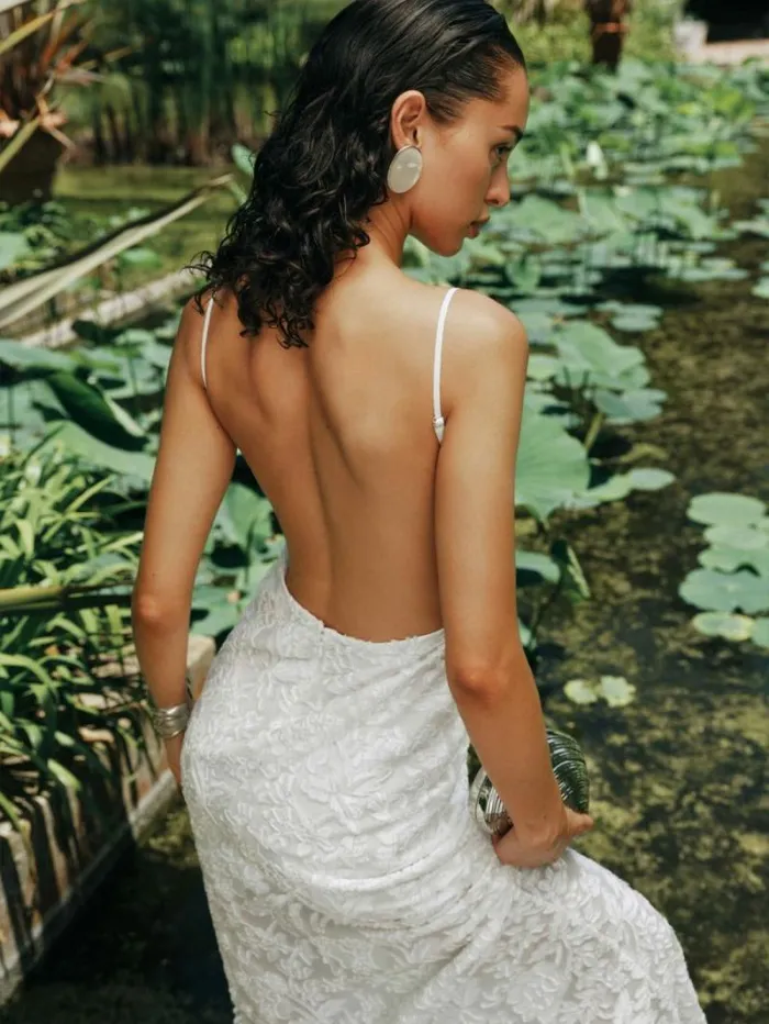The Reformation Sorin Dress Ivory 8211 Weddings