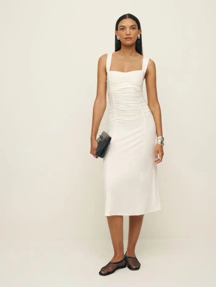 The Reformation Suvi Knit Dress Fior Di Latte 8211 Clothing