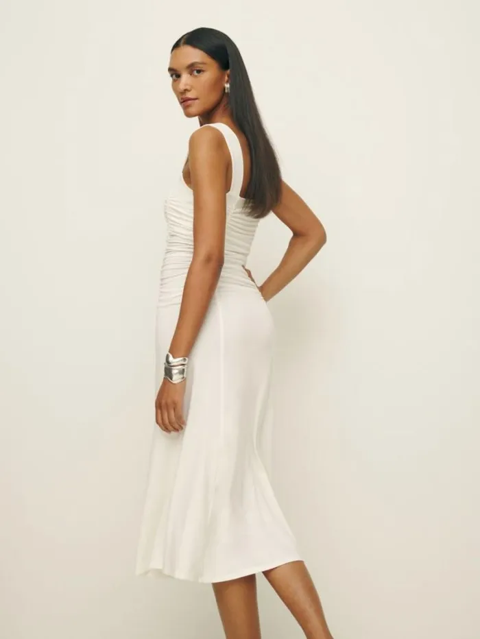 The Reformation Suvi Knit Dress Fior Di Latte 8211 Clothing