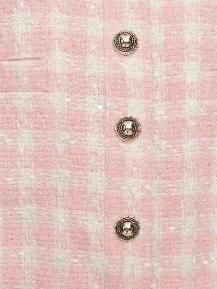 The Reformation Tropez Dress Blush Check 8211 Clothing