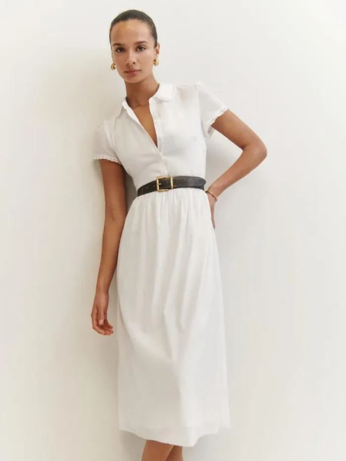 The Reformation Ula Dress Ivory 8211 Clothing
