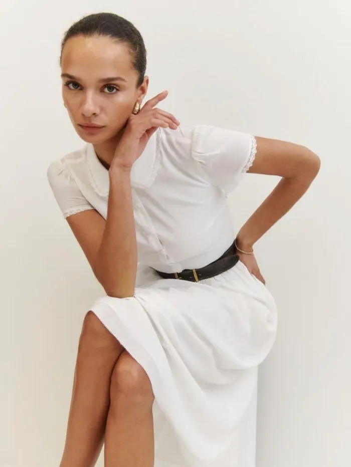 The Reformation Ula Dress Ivory 8211 Clothing