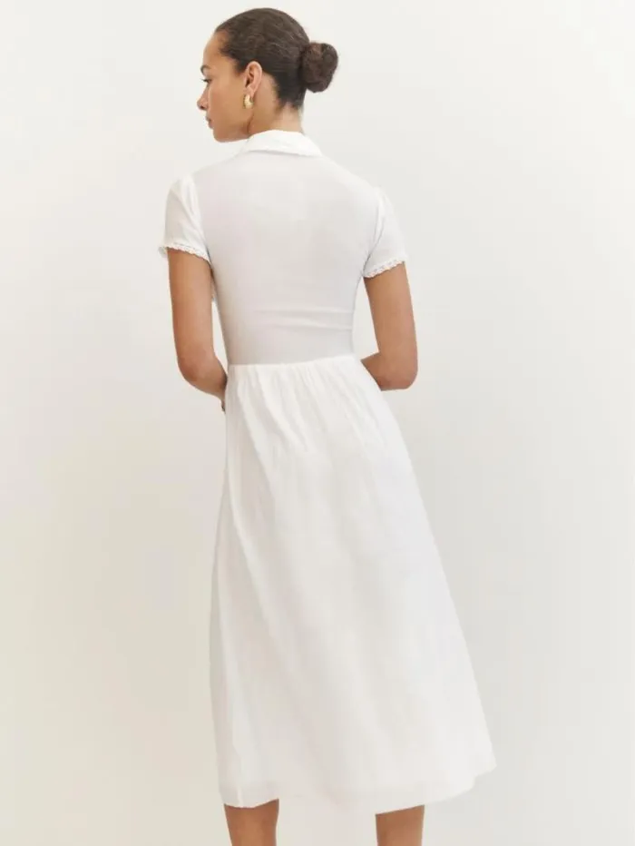 The Reformation Ula Dress Ivory 8211 Clothing
