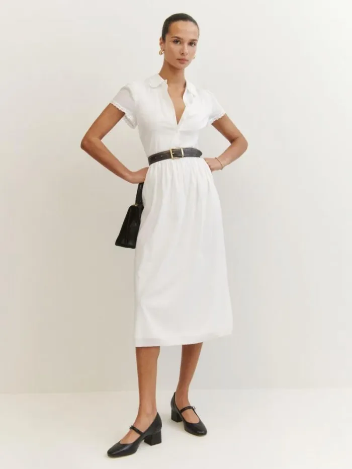 The Reformation Ula Dress Ivory 8211 Clothing