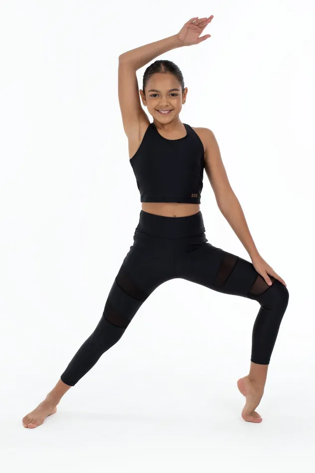 Tights Bloch Children Bloch X Flo Active Chloe 78 Legging Black