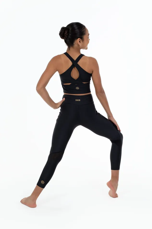 Tights Bloch Children Bloch X Flo Active Chloe 78 Legging Black Tights Bloch Children Bloch X Flo Active Chloe 78 Legging Black