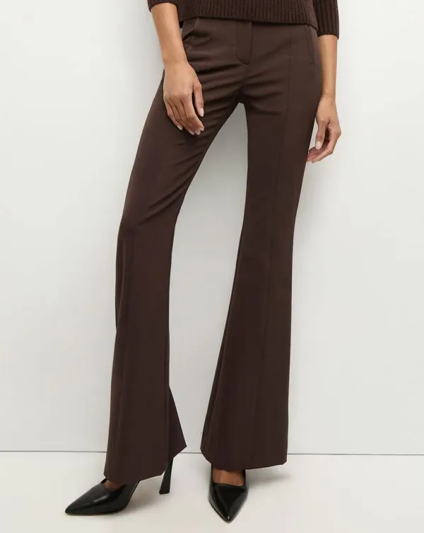 Tindaya Scuba Pant Dark Chocolate Women Veronica Beard Pants Tindaya Scuba Pant Dark Chocolate Women Veronica Beard Pants