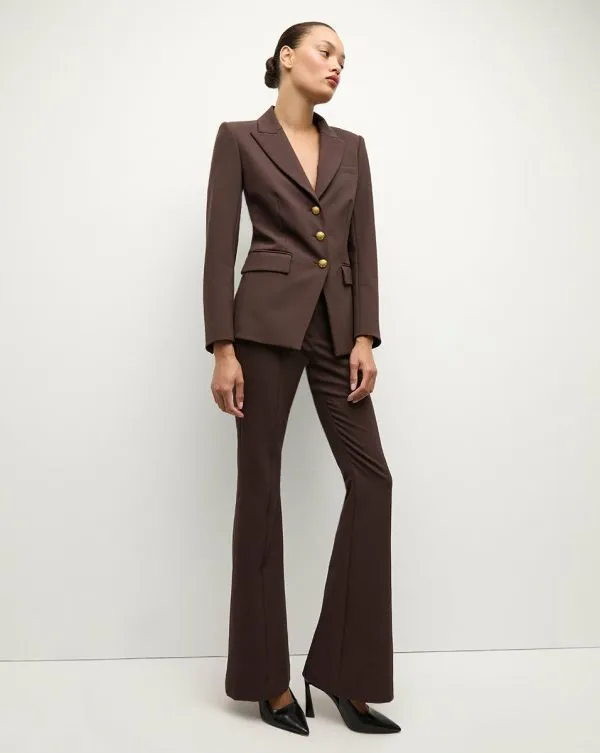 Tindaya Scuba Pant Dark Chocolate Women Veronica Beard Pants Tindaya Scuba Pant Dark Chocolate Women Veronica Beard Pants