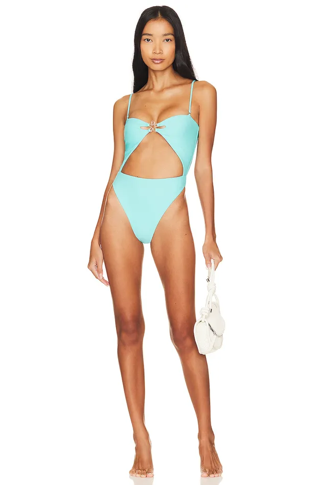 To My Love One Piece Aqua Blue Women Lovers and Friends Swimsuits and CoverUps To My Love One Piece Aqua Blue Women Lovers and Friends Swimsuits and CoverUps