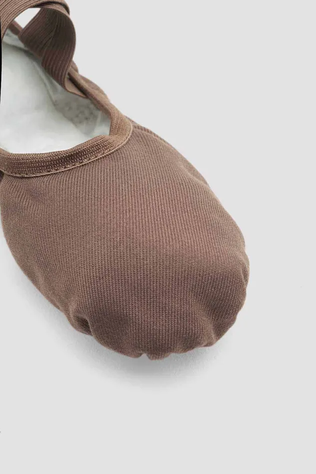 Tonal Footwear Bloch Adult Mens Performa Stretch Canvas Ballet Shoes Coffee Canvas