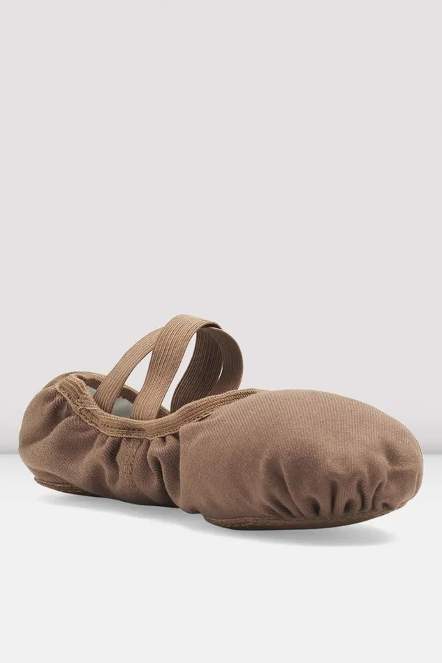 Tonal Footwear Bloch Adult Mens Performa Stretch Canvas Ballet Shoes Coffee Canvas