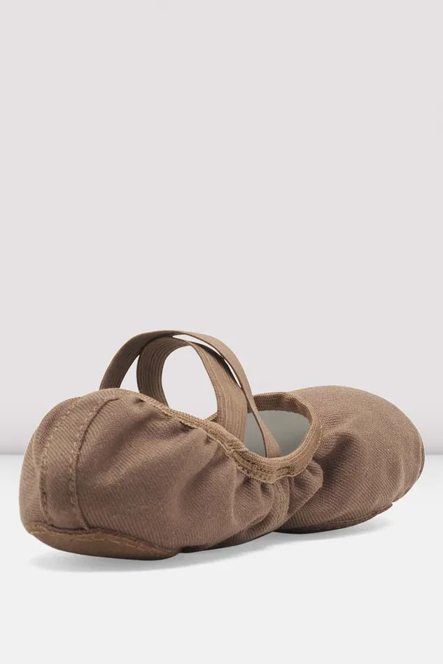 Tonal Footwear Bloch Adult Mens Performa Stretch Canvas Ballet Shoes Coffee Canvas