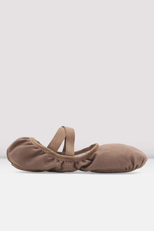 Tonal Footwear Bloch Adult Mens Performa Stretch Canvas Ballet Shoes Coffee Canvas