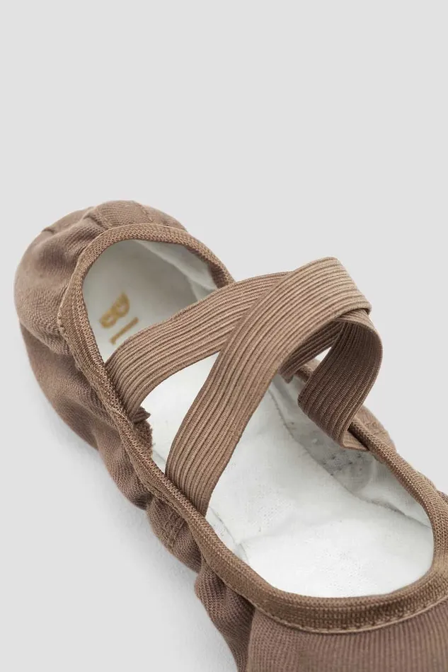 Tonal Footwear Bloch Adult Mens Performa Stretch Canvas Ballet Shoes Coffee Canvas