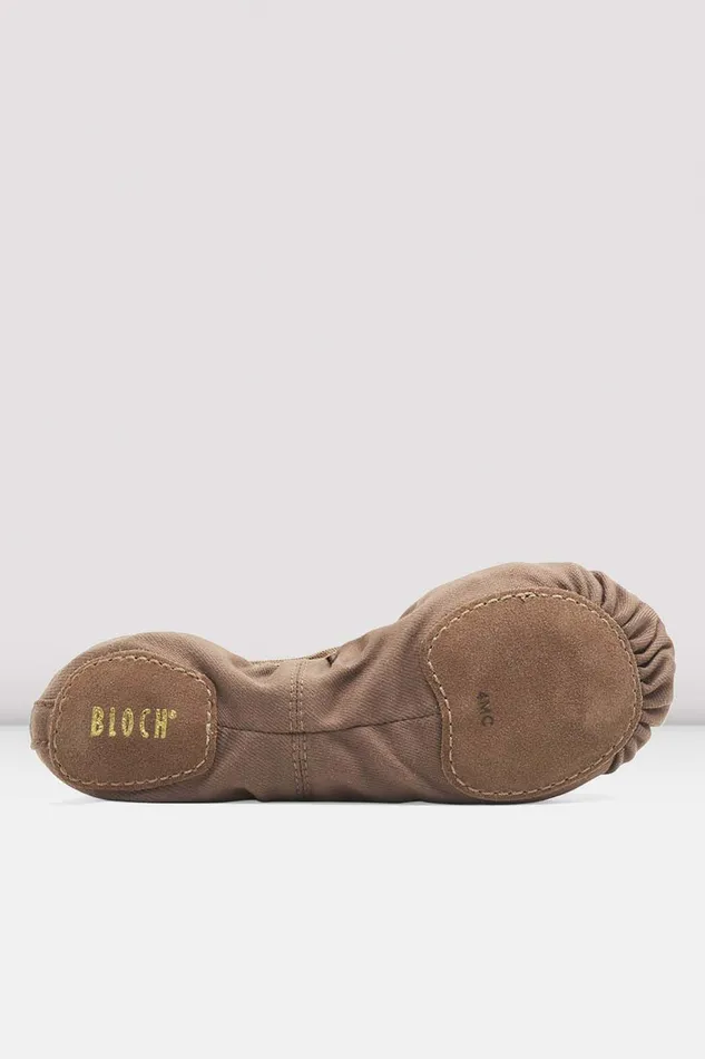 Tonal Footwear Bloch Adult Mens Performa Stretch Canvas Ballet Shoes Coffee Canvas