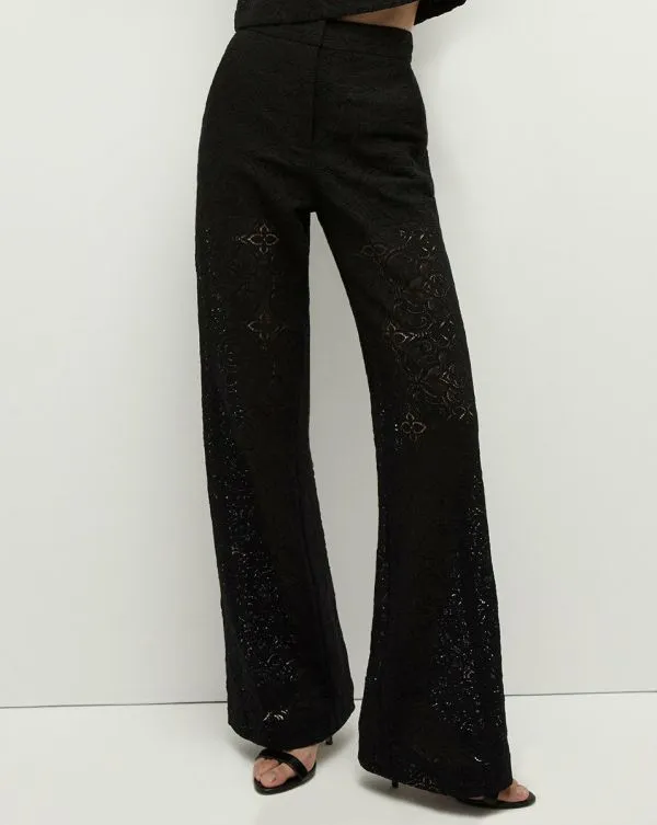 Tonelli Lace Pant Black Women Veronica Beard Pants Tonelli Lace Pant Black Women Veronica Beard Pants