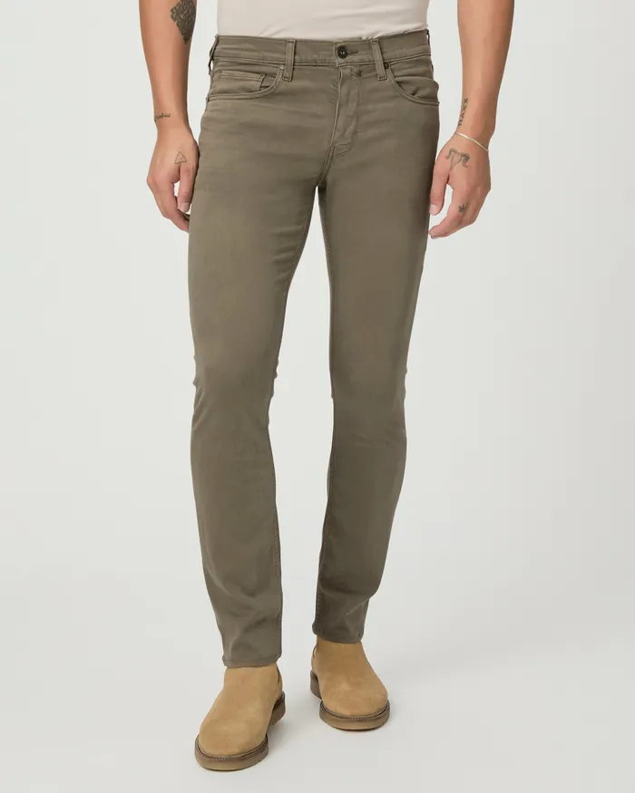Transcend Denim PAIGE Men Transcend Lennox Slim Jean 8211 Vintage Weathered Mushroom