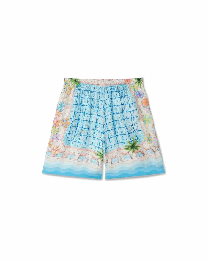 Trousers and Shorts Men Casablanca Paris Le Plongeon Silk Shorts