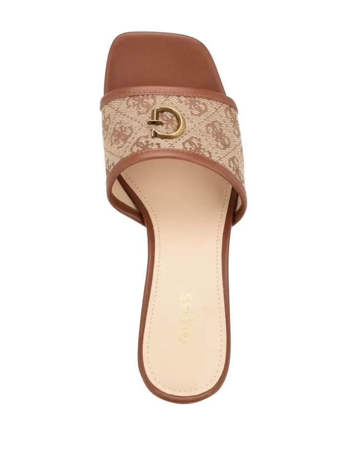 Ulliye Heeled Sandals Medium Brown Women Sandals GUESS