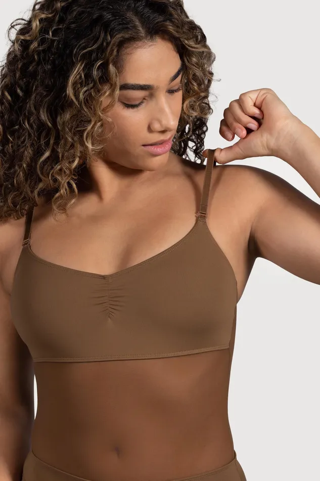 Underwear Adult Ladies Cordelia Mesh Panel Bodysuit Cocoa Bloch Underwear Adult Ladies Cordelia Mesh Panel Bodysuit Cocoa Bloch