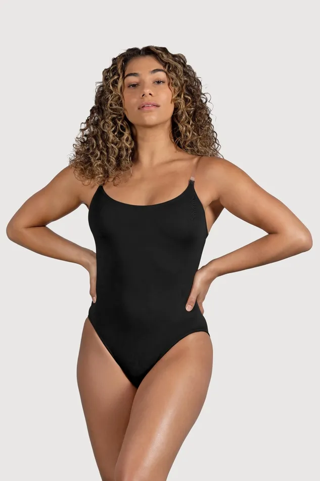 Underwear Adult Ladies Estrella Adjustable Strap Bodysuit Black Bloch