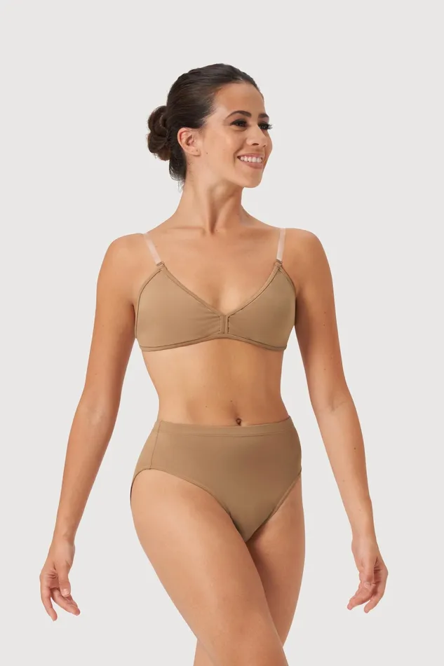 Underwear Bloch Adult Ladies Aquila High Waist Brief Tan