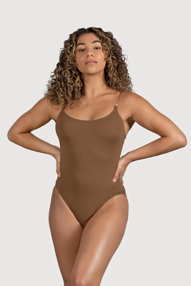 Underwear Ladies Estrella Adjustable Strap Bodysuit Almond Bloch Adult