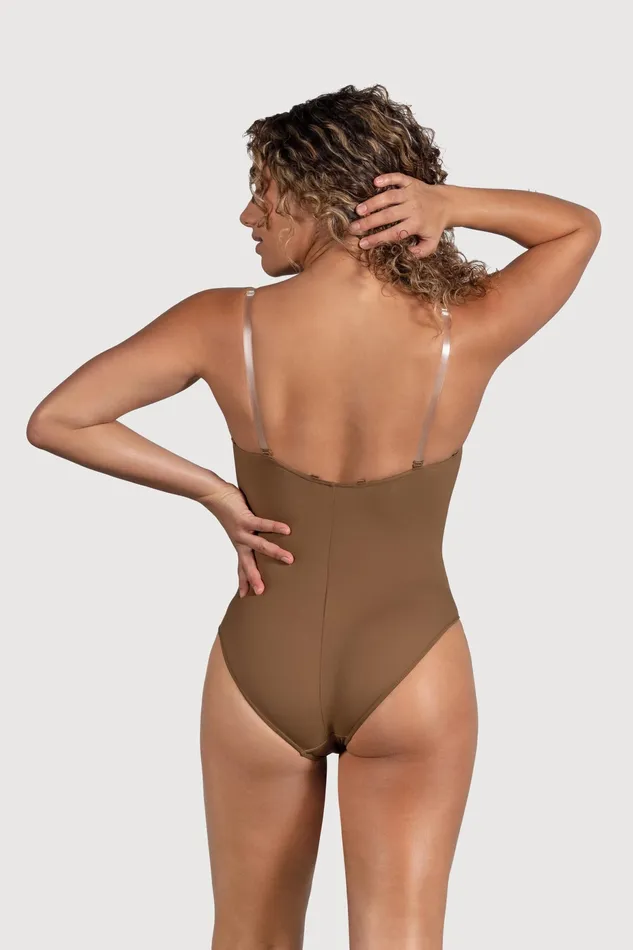 Underwear Ladies Estrella Adjustable Strap Bodysuit Almond Bloch Adult Underwear Ladies Estrella Adjustable Strap Bodysuit Almond Bloch Adult