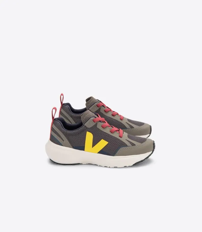 VEJA CANARY ELASTIC LACES ALVEOMESH GRAFITE TONIC Kids Canary