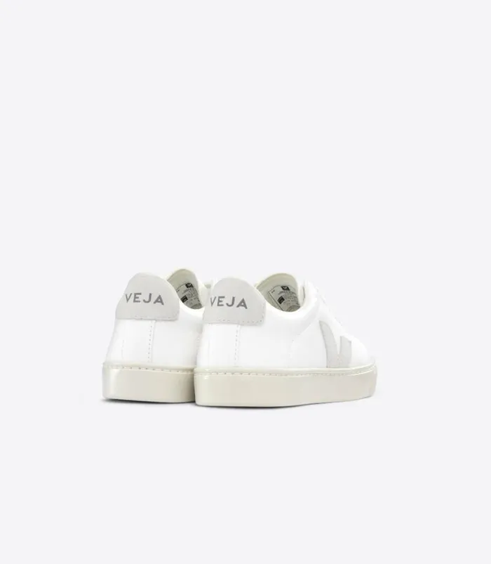 VEJA ESPLAR LACES CHROMEFREE LEATHER WHITE NATURAL Kids Esplar
