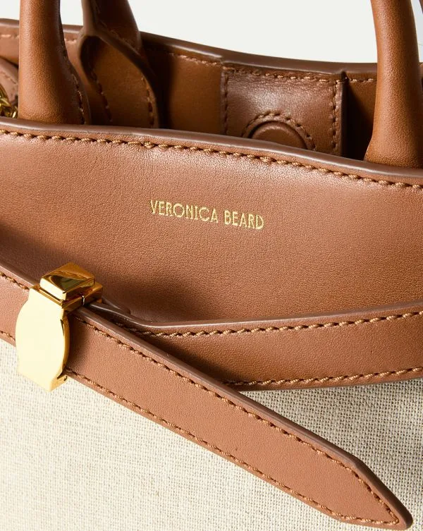 Veronica Beard Canvas Dash Bag Natural Linenandhazelwood Women Veronica Beard Handbags Veronica Beard Canvas Dash Bag Natural Linenandhazelwood Women Veronica Beard Handbags