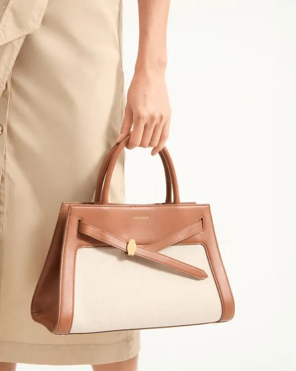Veronica Beard Canvas Dash Bag Natural Linenandhazelwood Women Veronica Beard Handbags Veronica Beard Canvas Dash Bag Natural Linenandhazelwood Women Veronica Beard Handbags