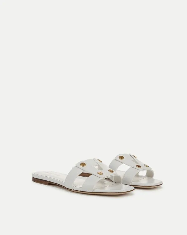 Via Slide Sandal Coconut Women Veronica Beard Shoes