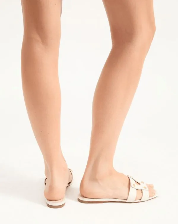 Via Slide Sandal Coconut Women Veronica Beard Shoes