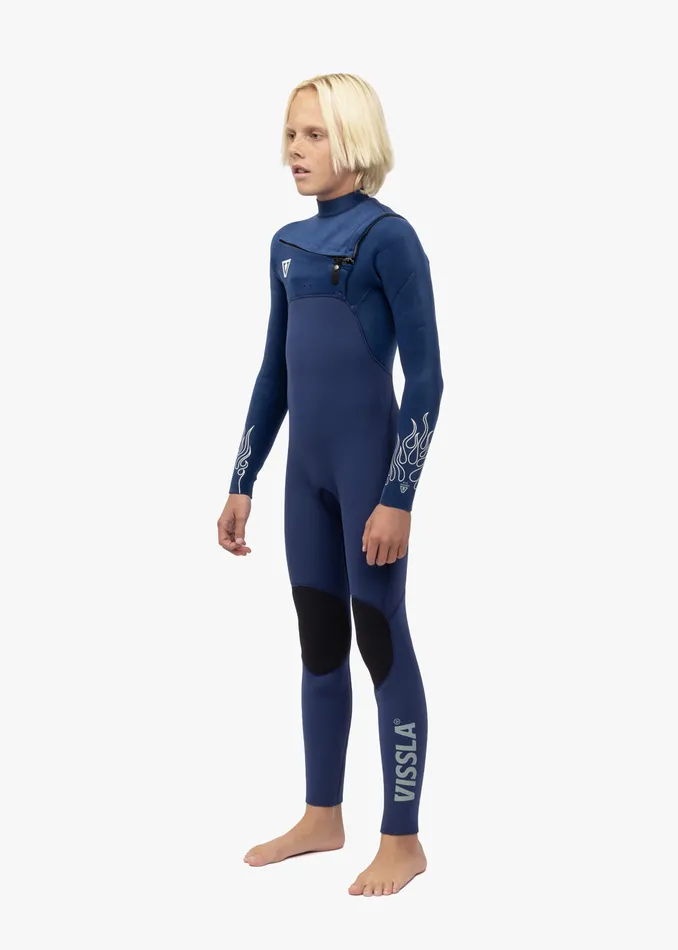 Vissla Wetsuits Youth High Seas Boys Fire 32 Full Chest Zip Wetsuit DEEP ROYAL Vissla Wetsuits Youth High Seas Boys Fire 32 Full Chest Zip Wetsuit DEEP ROYAL