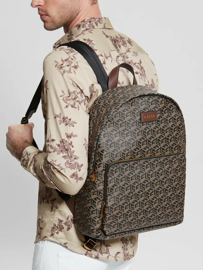Wallets and Bags GUESS WomenMen Ederlo Backpack Black Floral Print