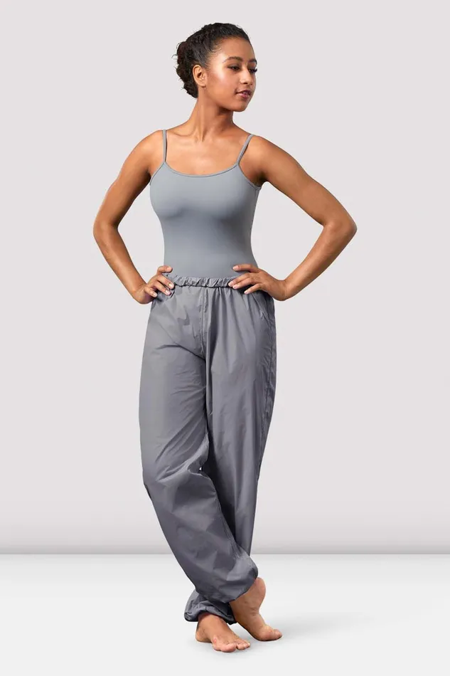 Warmups Bloch Adult Ladies Ripstop Pants Steel